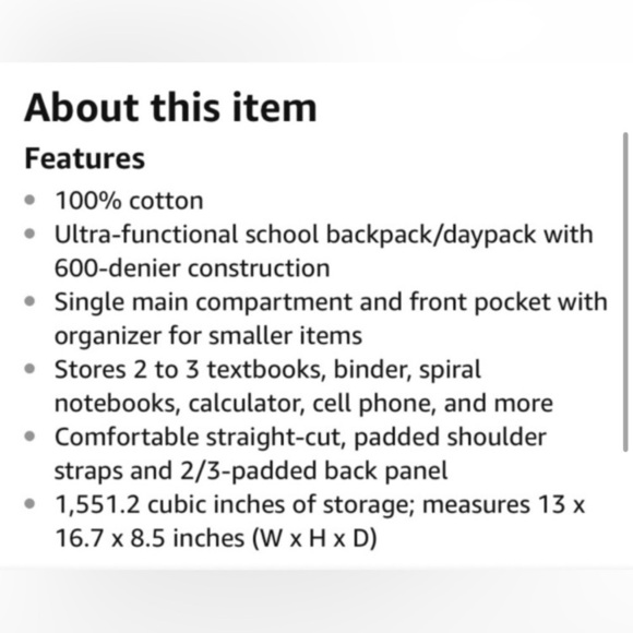 Jansport | Shady Grey Sprinkled Floral Backpack School Books Travel Commute Gym - Picture 5 of 11